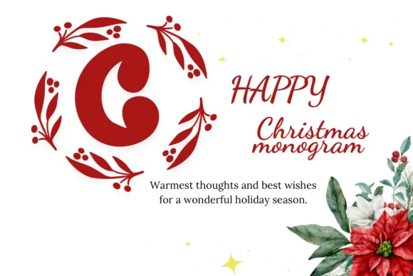 Christmas Monogram Font
