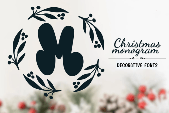 Christmas Monogram Font Free Download