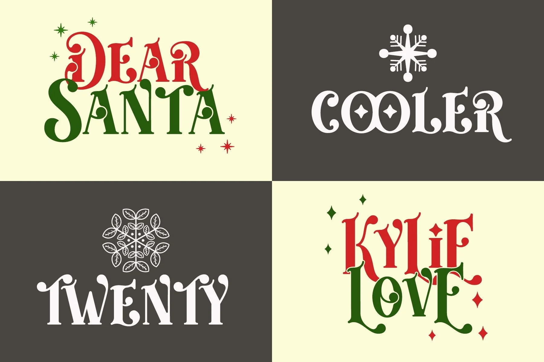 Christmas Moonday Font