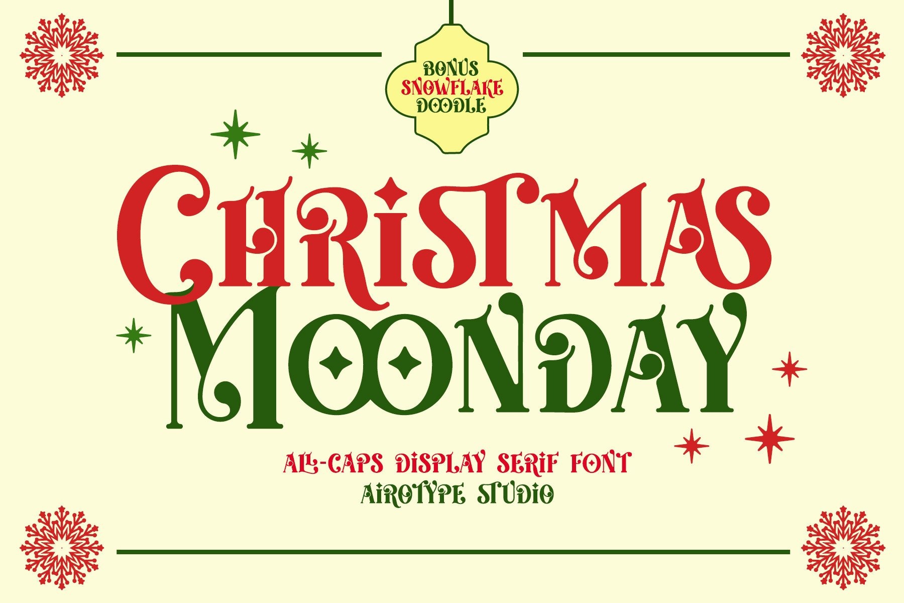 Christmas Moonday Font Free Download