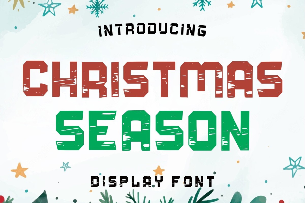 Christmas Season Font Free Download