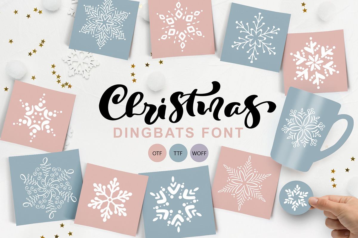 Christmas Snowflake Dingbats Free Download Free Download