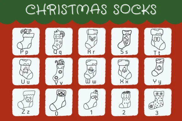 Christmas Socks Font
