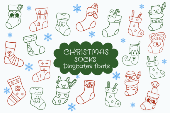 Christmas Socks Font Free Download