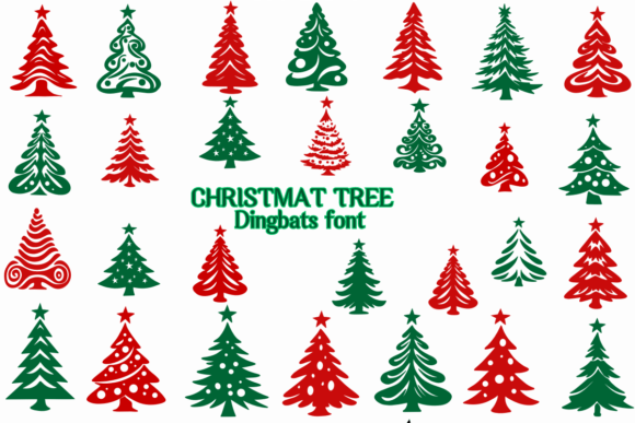 Christmas Tree Font Free Download