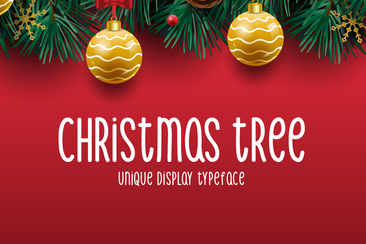 Christmas Tree Typeface Free Download Free Download