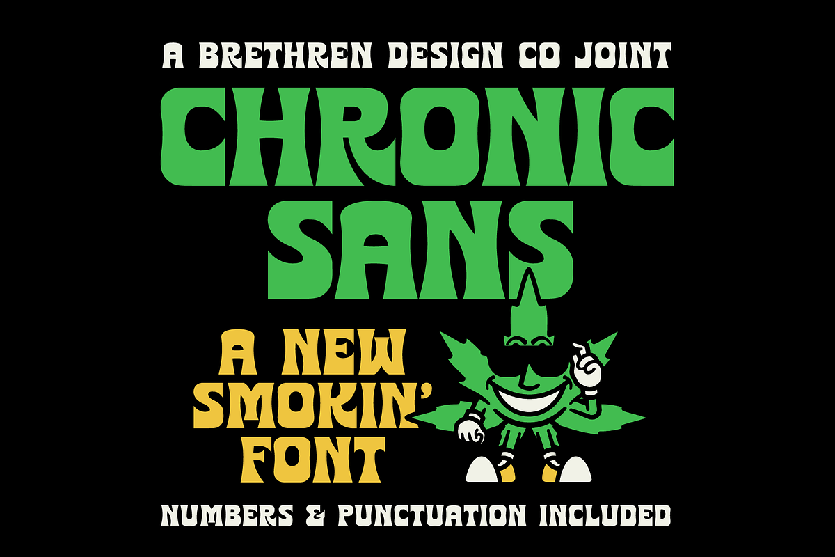 Chronic Sans Display Font Free Download Free Download