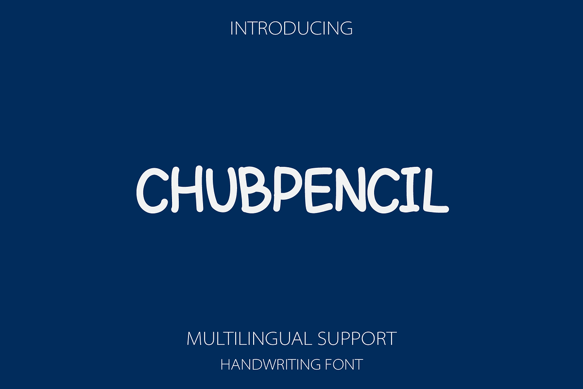 Chubpencil a Handwriting Font Free Download Free Download