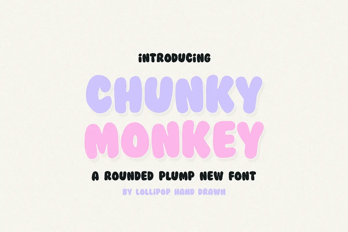 Chunky Monkey Font Free Download Free Download