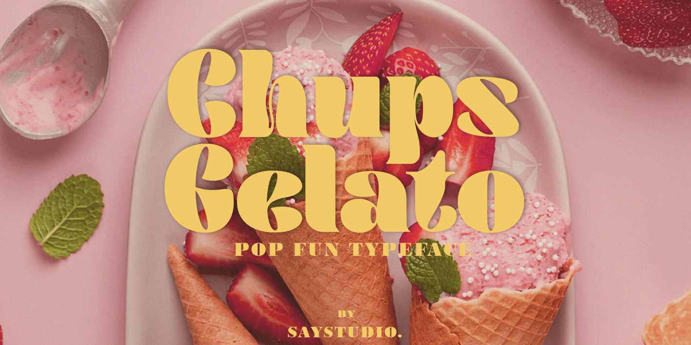 Chups Gelato Font Free Download