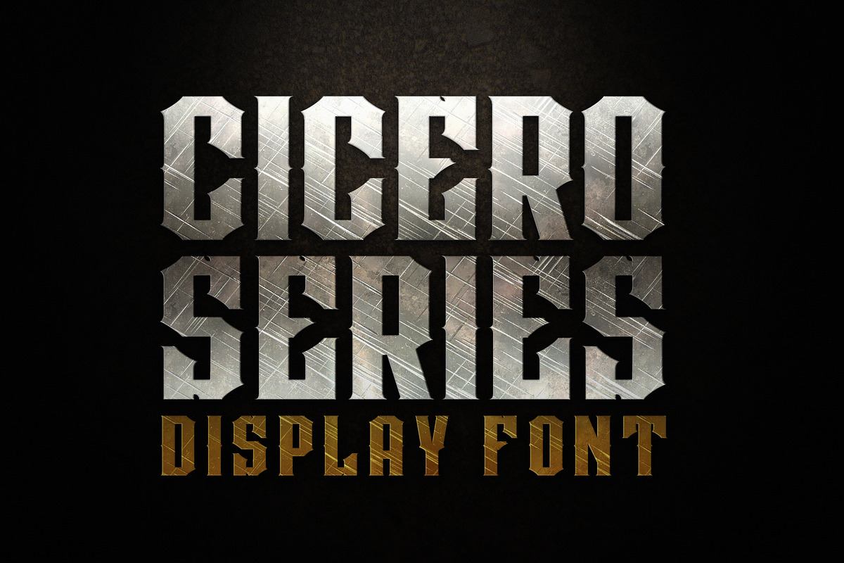 CICERO SERIES DISPLAY FONTS Free Download Free Download