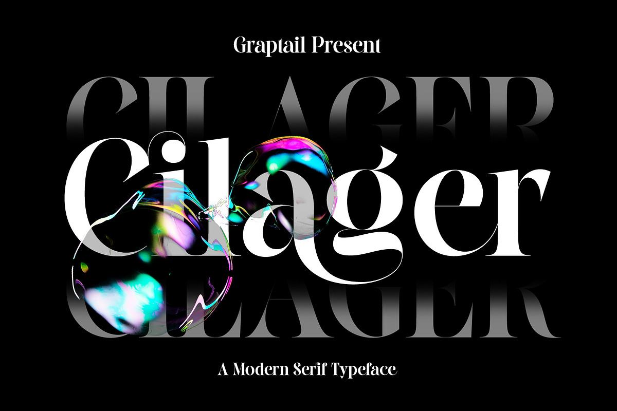 Cilager - Modern Serif Typeface Free Download Free Download