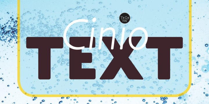 Cinio Text Font Free Download