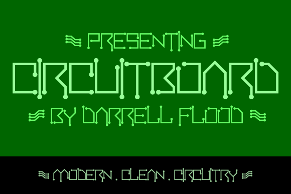 Circuitboard Font Free Download