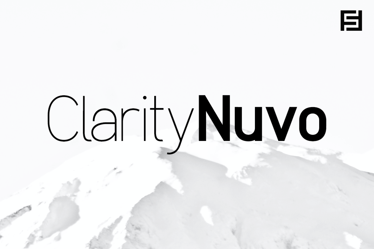 Clarity Nuvo - Clean Modern Typeface Free Download Free Download