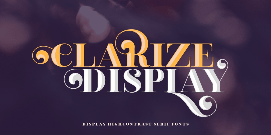 Clarize Display Font Free Download