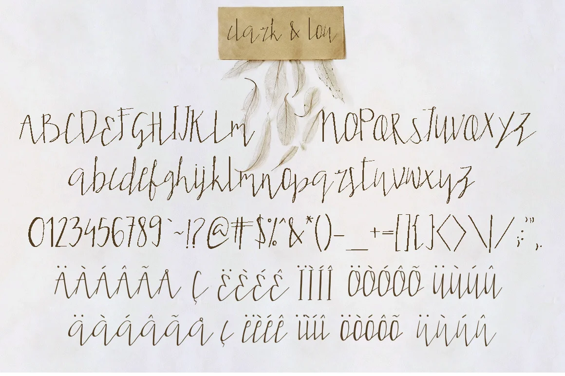 Clark & Lou Script Font