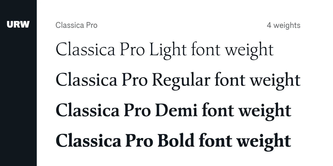 Classica Pro Font