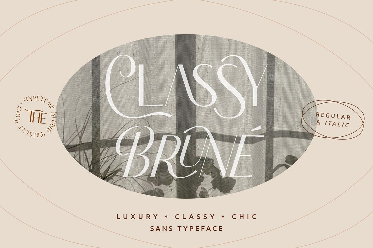 Classy Brune Sans Serif Typeface Free Download Free Download