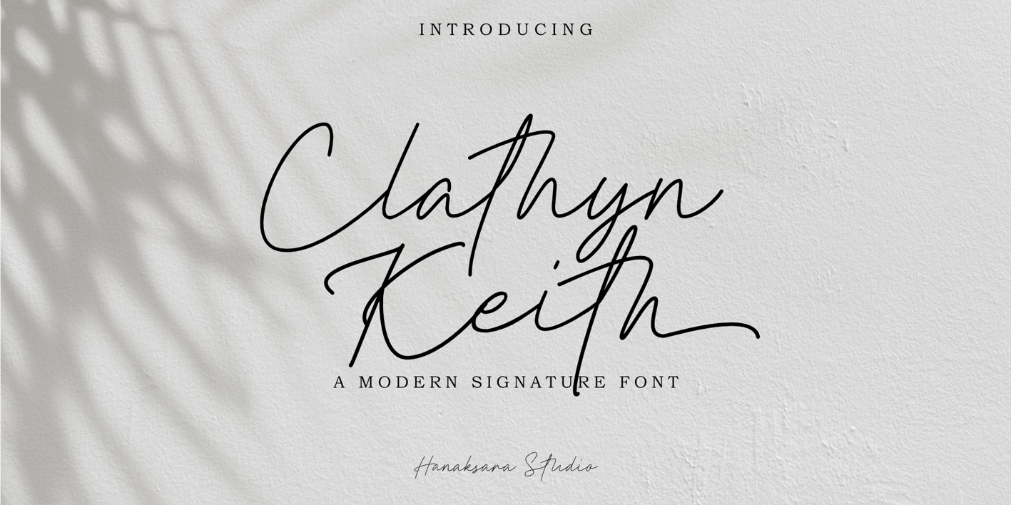 Clathyn Keith Signature Font Free Download