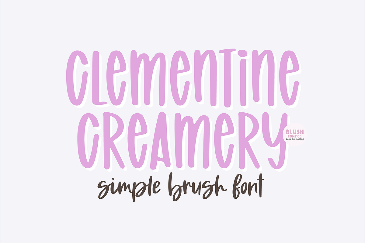 CLEMENTINE CREAMERY Brush Font Free Download Free Download