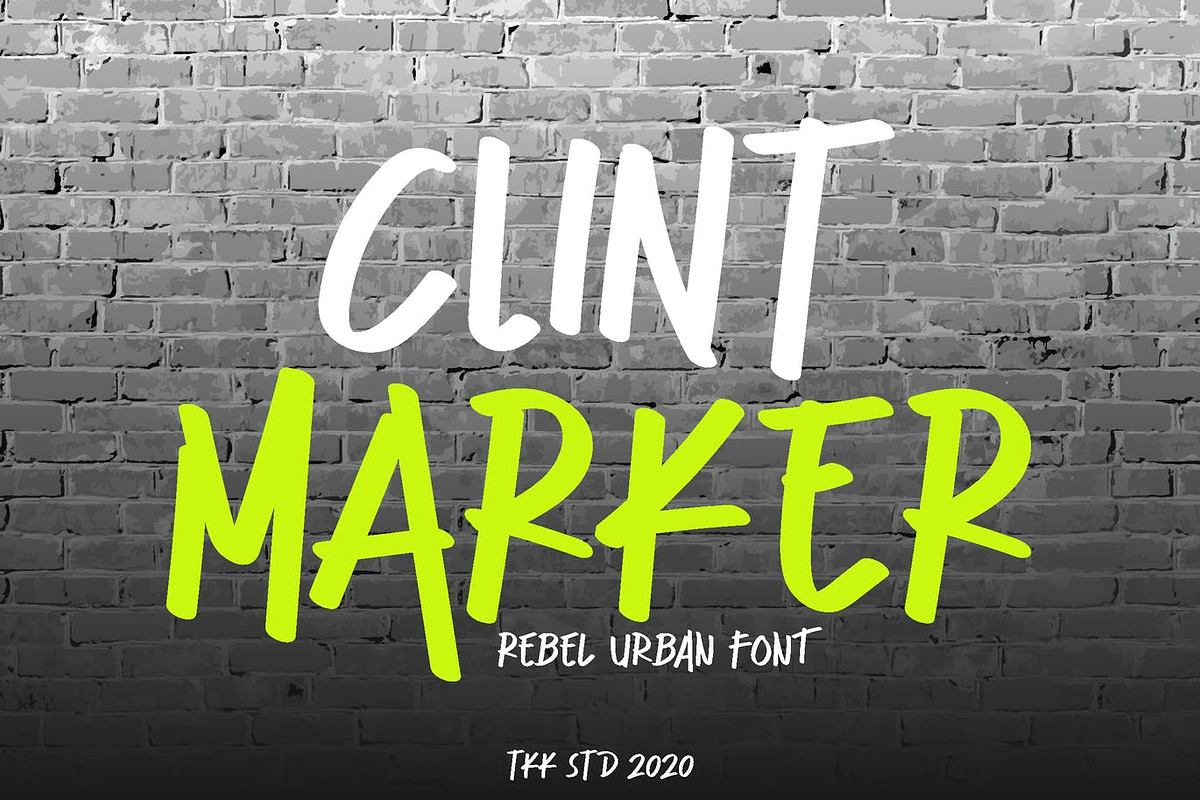 Clint Marker - Graffiti Font Free Download Free Download