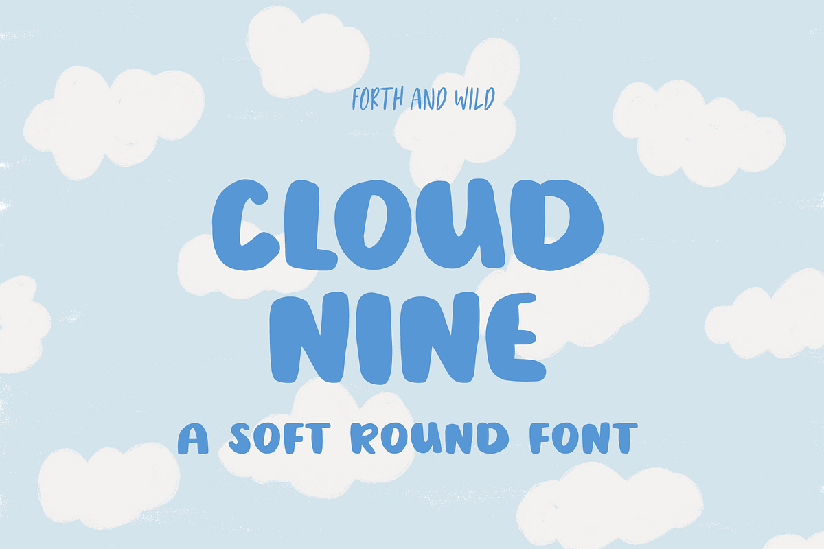 Cloud Nine Round Bold Font Free Download Free Download