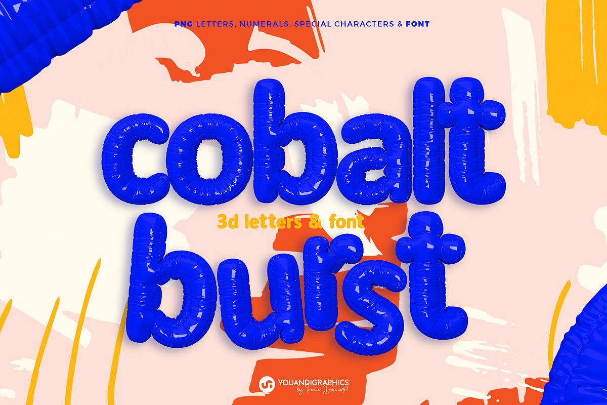 Cobal Burst 3D Letters & Font Free Download Free Download