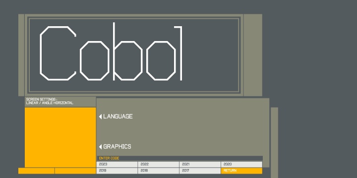 Cobol Font Free Download