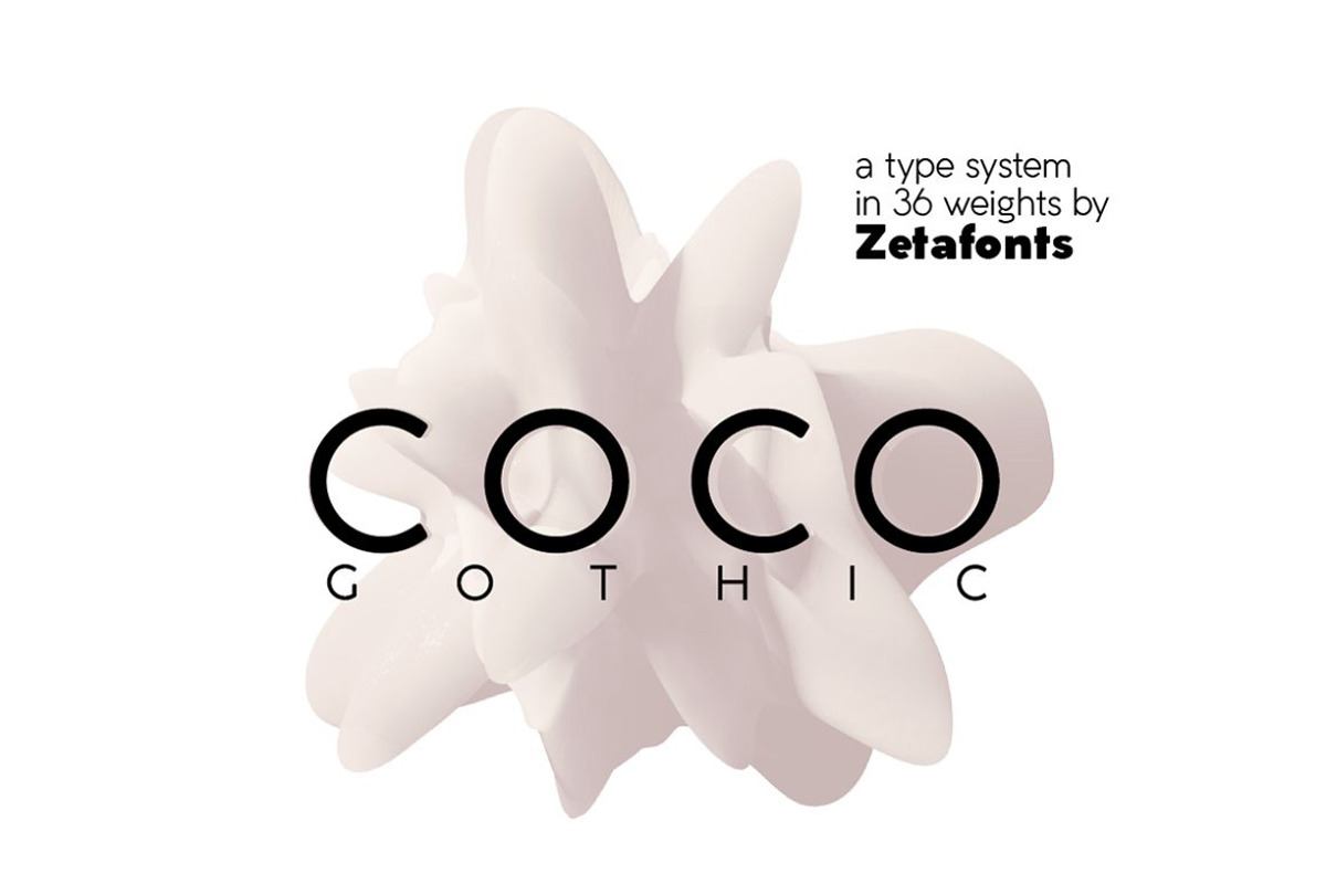 Coco Gothic - 36 fonts Free Download Free Download