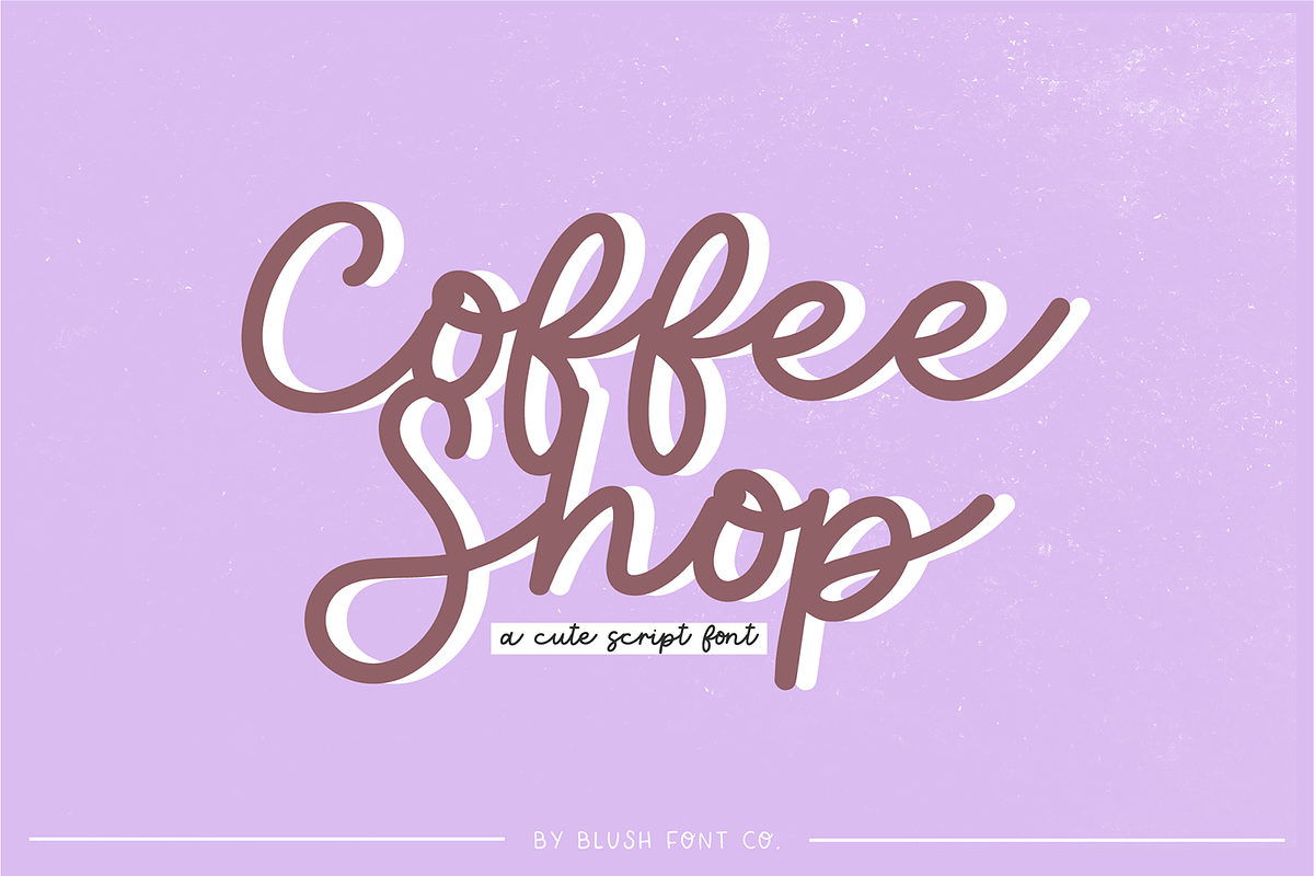 COFFEE SHOP Casual Script Font Free Download Free Download