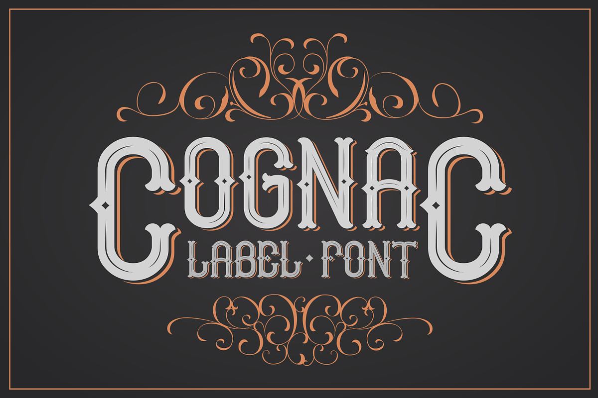 Cognac. Font for label Free Download Free Download