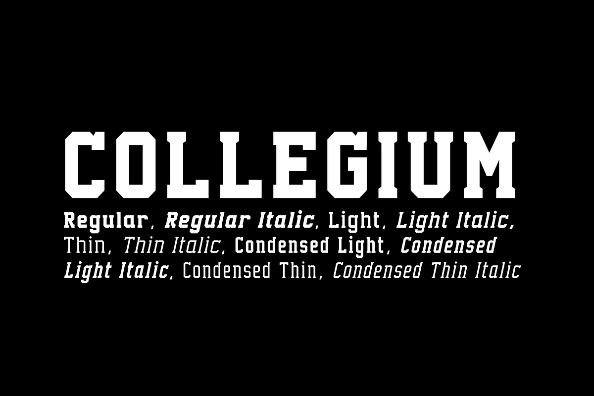 Collegium - 10 fonts Free Download Free Download