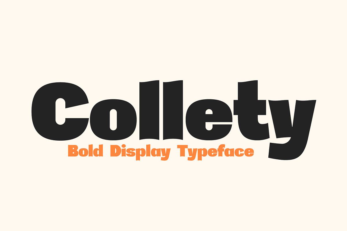 Collety Bold Display Typeface Free Download Free Download