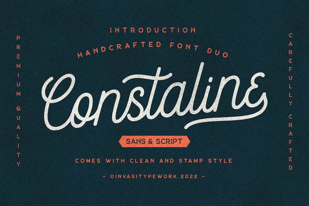 Constaline - Monoline Script & Sans Free Download Free Download