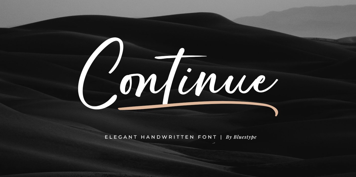 Continue Font Free Download