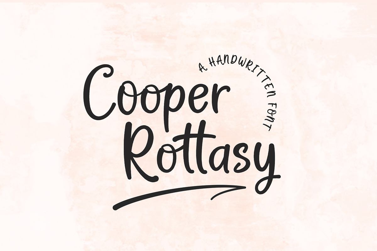 Cooper Rottasy | A Handwritten Font Free Download Free Download