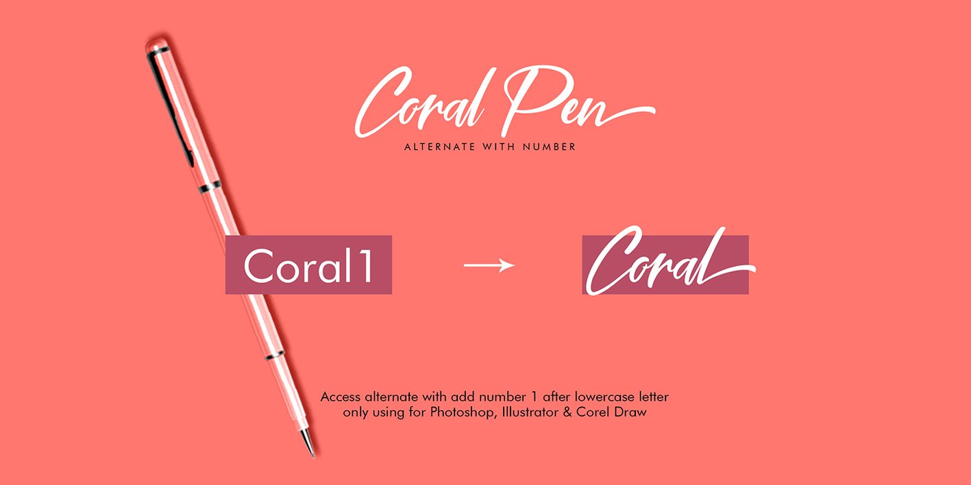 Coral Pen Font Free Download