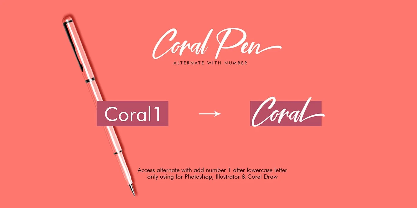 Coral Pen Font