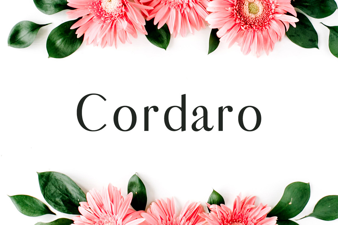 Cordaro Sans Serif 2 Font Family Free Download