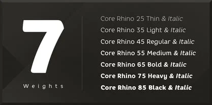 Core Rhi Free Font Font