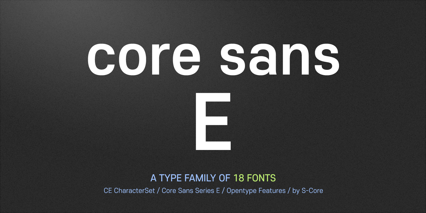 Core Sans E Free Download Free Download