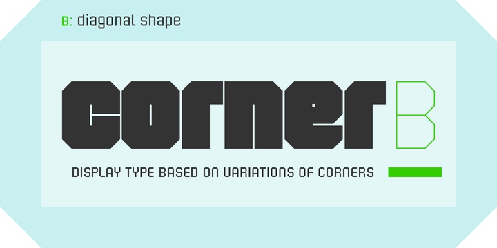 Corner B Font Free Download