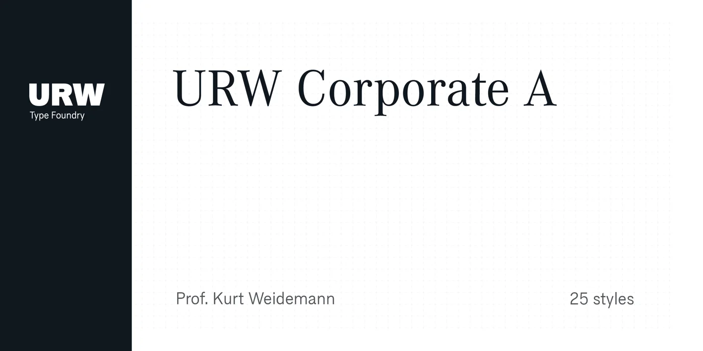 Corporate A Font