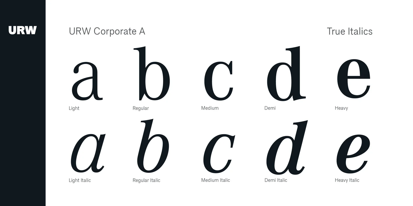 Corporate A Font
