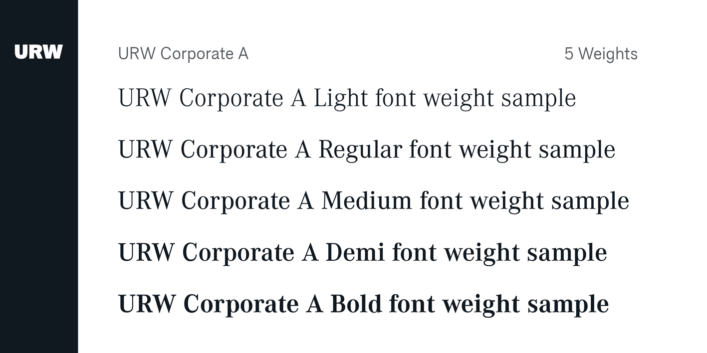 Corporate A Font Free Download