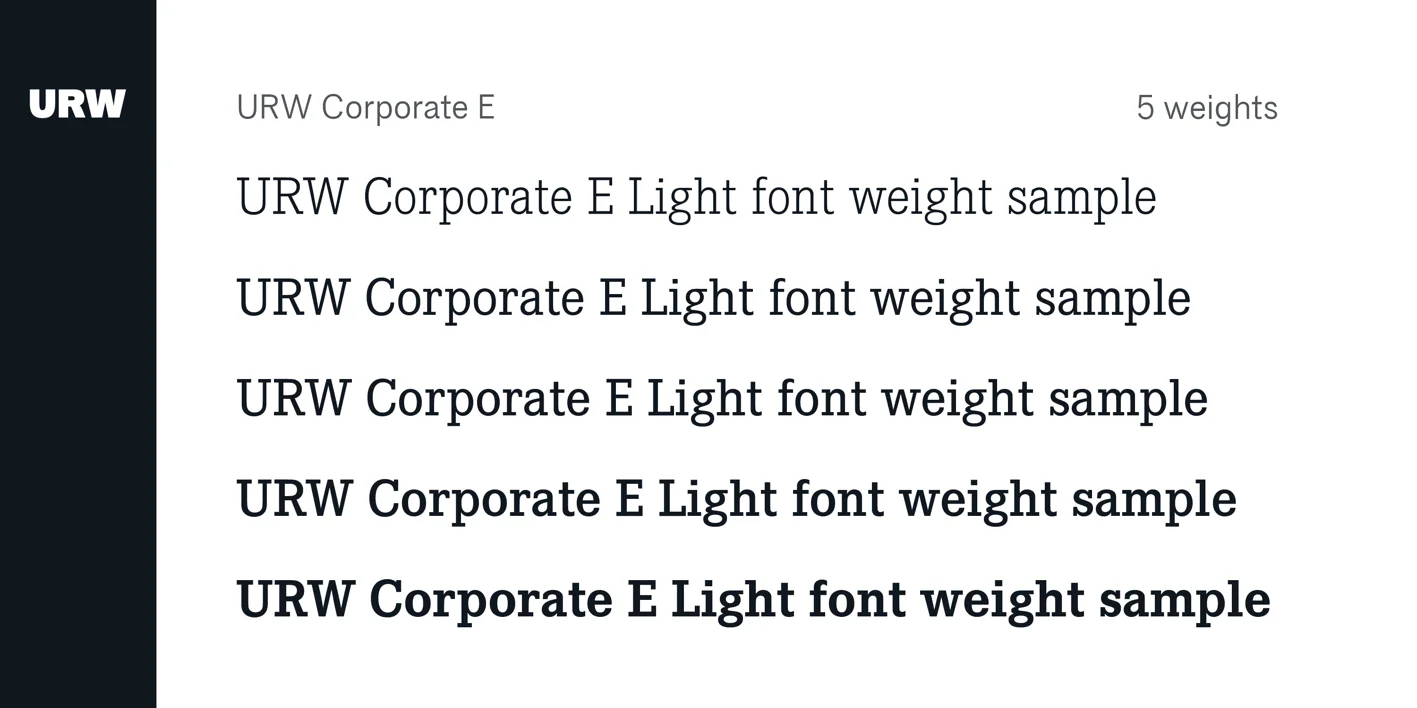 Corporate E Font