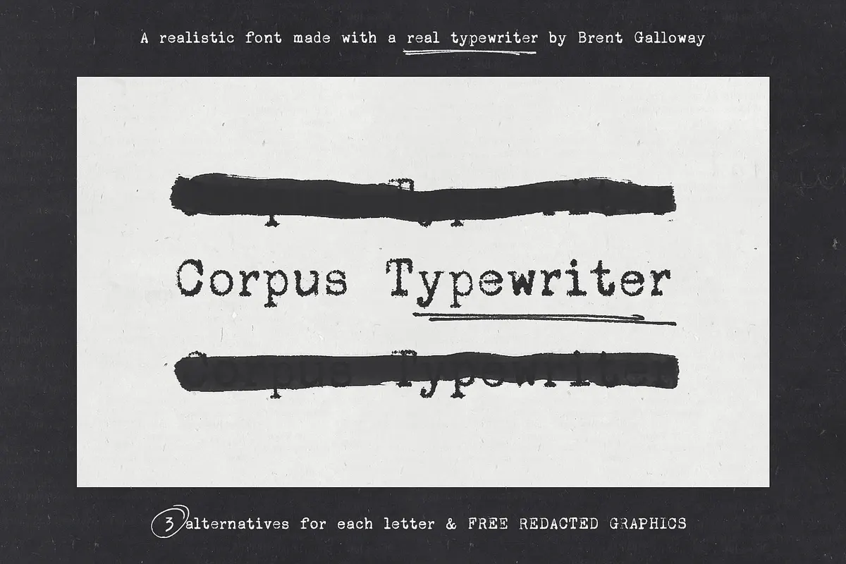 Corpus Typewriter Font Free Download Free Download