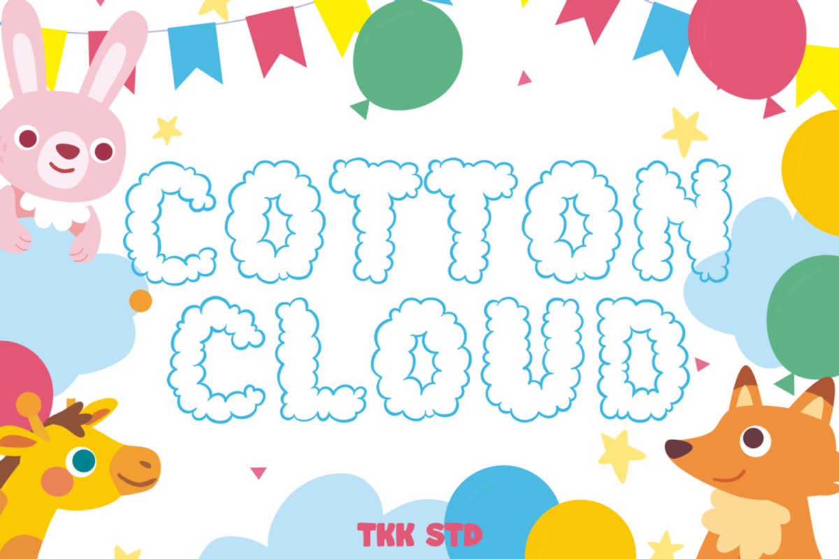 Cotton Cloud - Cute Font Free Download Free Download