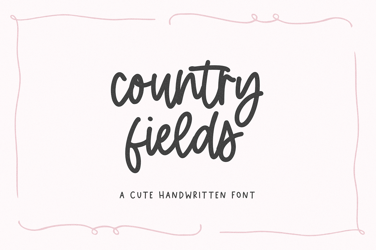 Country Fields | Cute Font Free Download Free Download